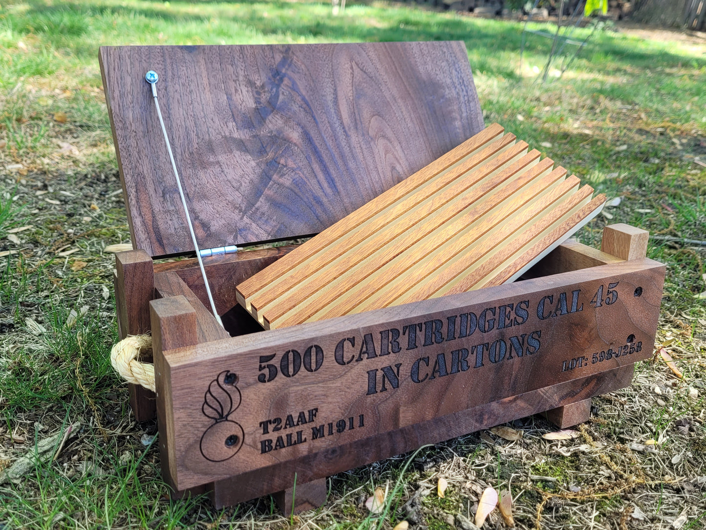 Walnut Coin Crate